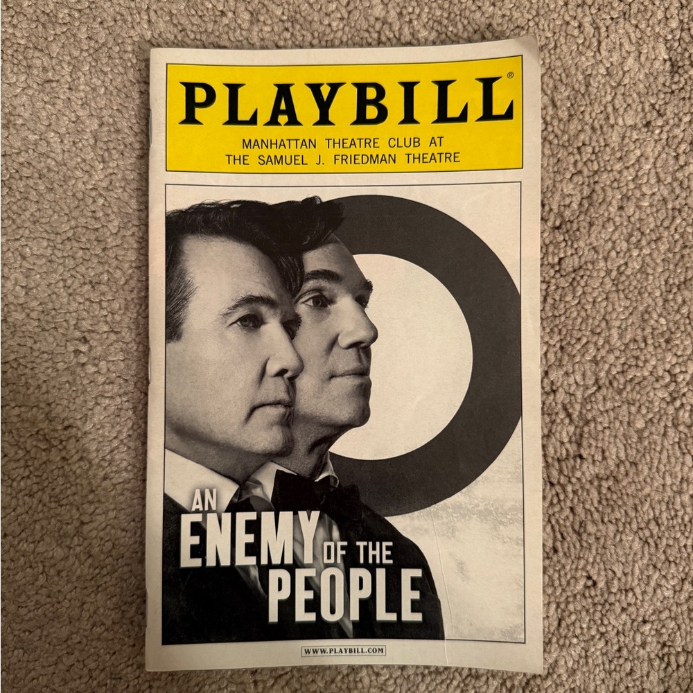 'An Enemy of the People' Broadway Playbill